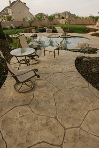 Top 23 Stamped Concrete Designs - Stamped Concrete Patio Flagstone Look