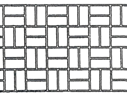 Stencil Concrete Basketweave