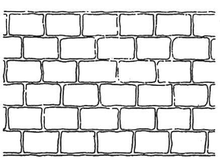 Stencil Concrete Cobble Brick