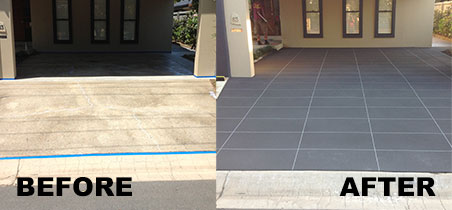concrete resurfacing before and after